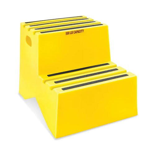 昇降式　リフティングスツール　Yellow legs lifting stool MRI Safe Polyethylene Step Stool - 2 Step
