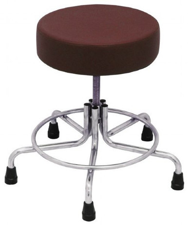 MR Conditional Non-Magnetic Adjustable Stool, 15" to 21" with Rubber Tips