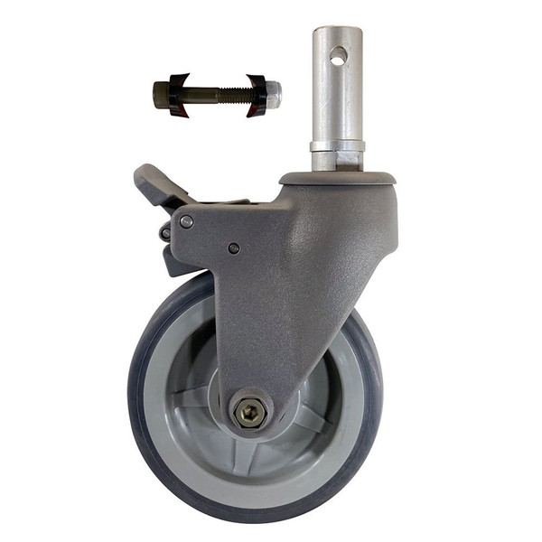 MR Conditional 5" Non-Ferromagnetic Caster with Socket