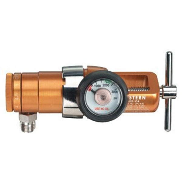 Extended Regulator with CGA-870 Yoke Inlet and DISS 1240 Outlet Connections