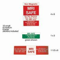 MRI Safe - Do Not Remove From MRI Area Warning Stickers