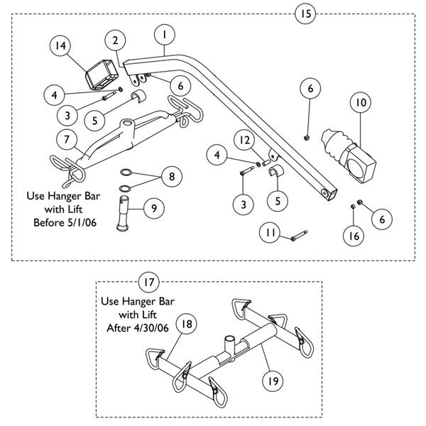 Invacare Hanger Pin for Patient Lifter