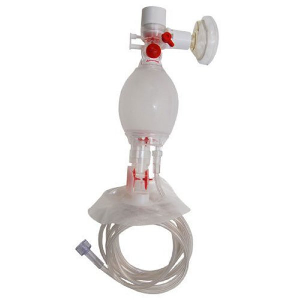 MRI Non-Magnetic Resuscitator Pediatric Bag with Neonate Mask 