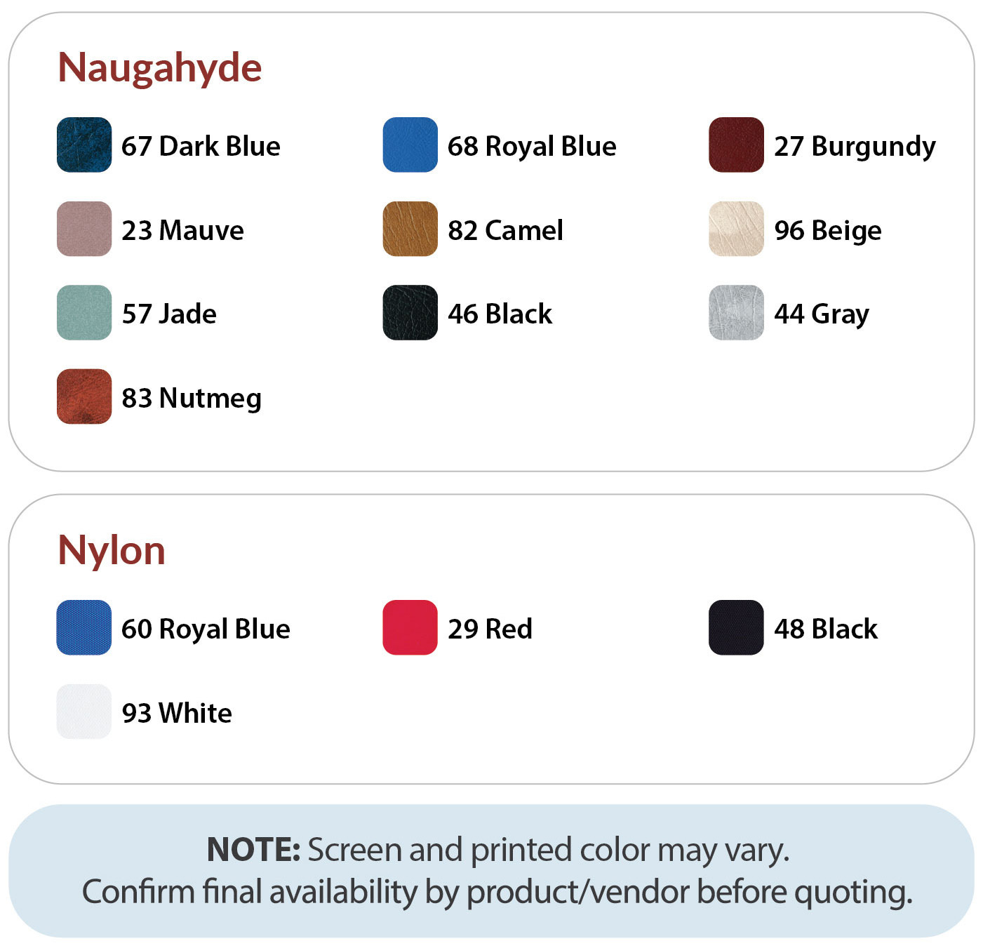 naugahyde-nylon-colors