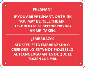 MRI Warning Sign-English and Spanish Translation