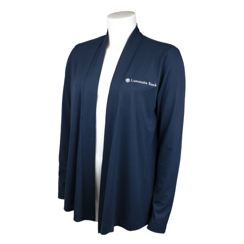 Luminate Bank Ladies Concept Open Cardigan - BLUE