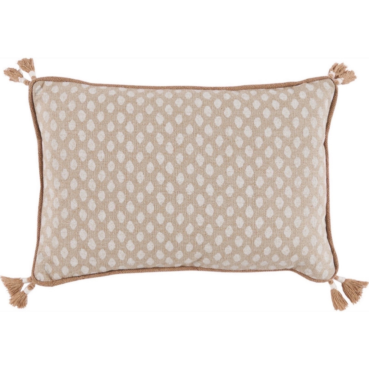 Sahara Chalk Dot Tassel Pillow