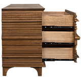 Bernard 6 Drawer Dresser in Dark Walnut