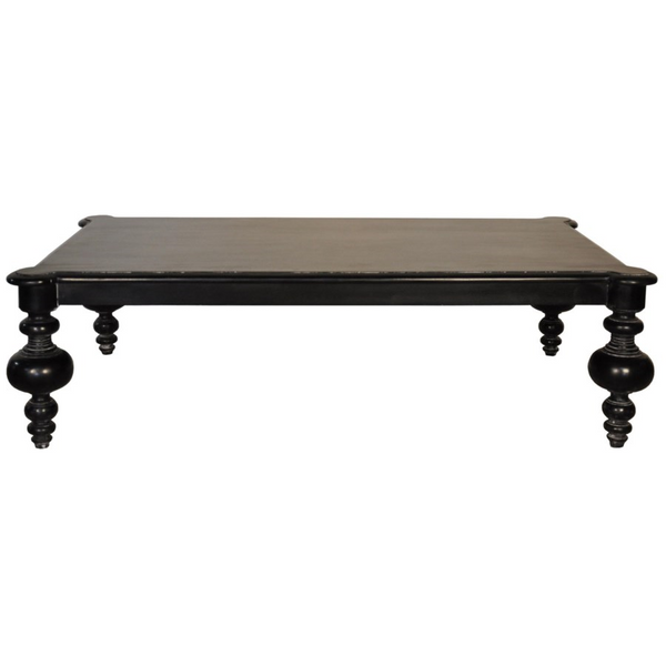 Noir Graff Coffee Table in Hand Rubbed Black