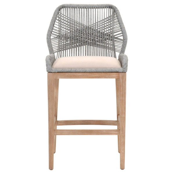 Loom Bar Stool in Platinum