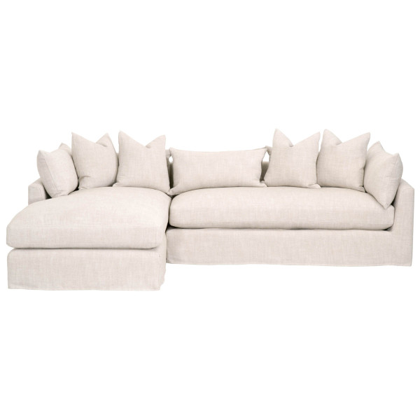 Haven Left Facing Lounge Slipcover Sofa