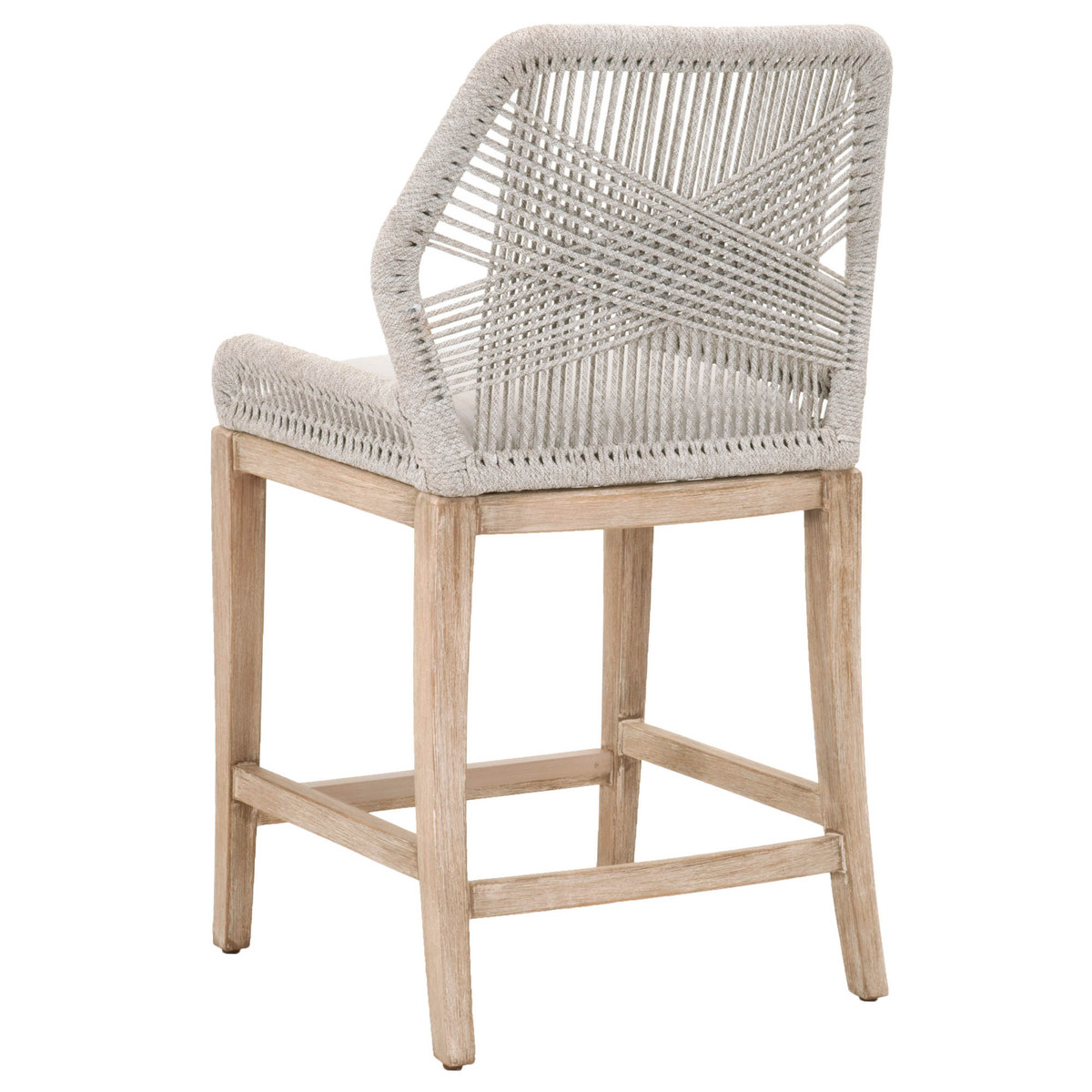 Loom Counter Stool In Taupe White Ashley Taylor Home