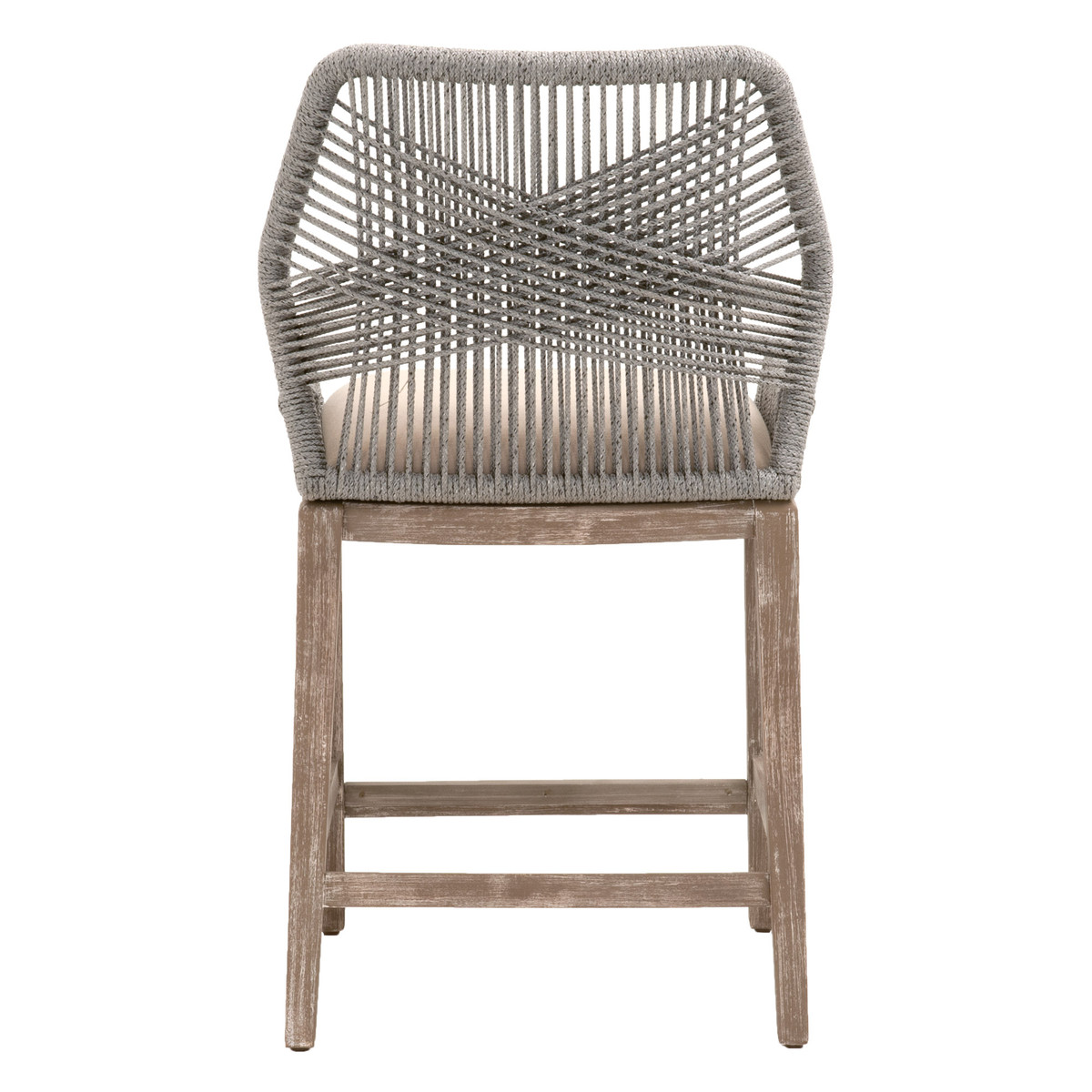 Loom Counter Stool in Platinum Ashley Taylor Home