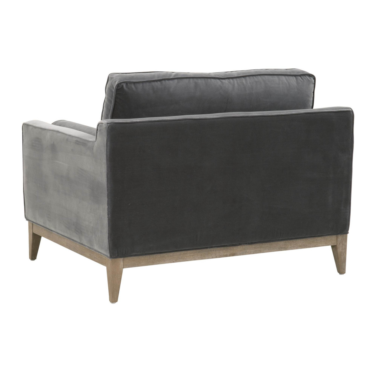 Parker Post Modern Sofa Chair In Dark Dove Ashley Taylor Home
