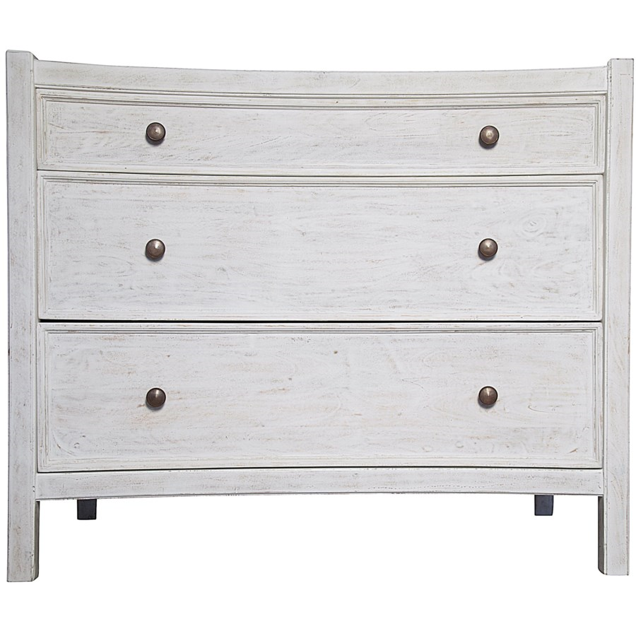 Hampton Side Table In White Wash Ashley Taylor Home