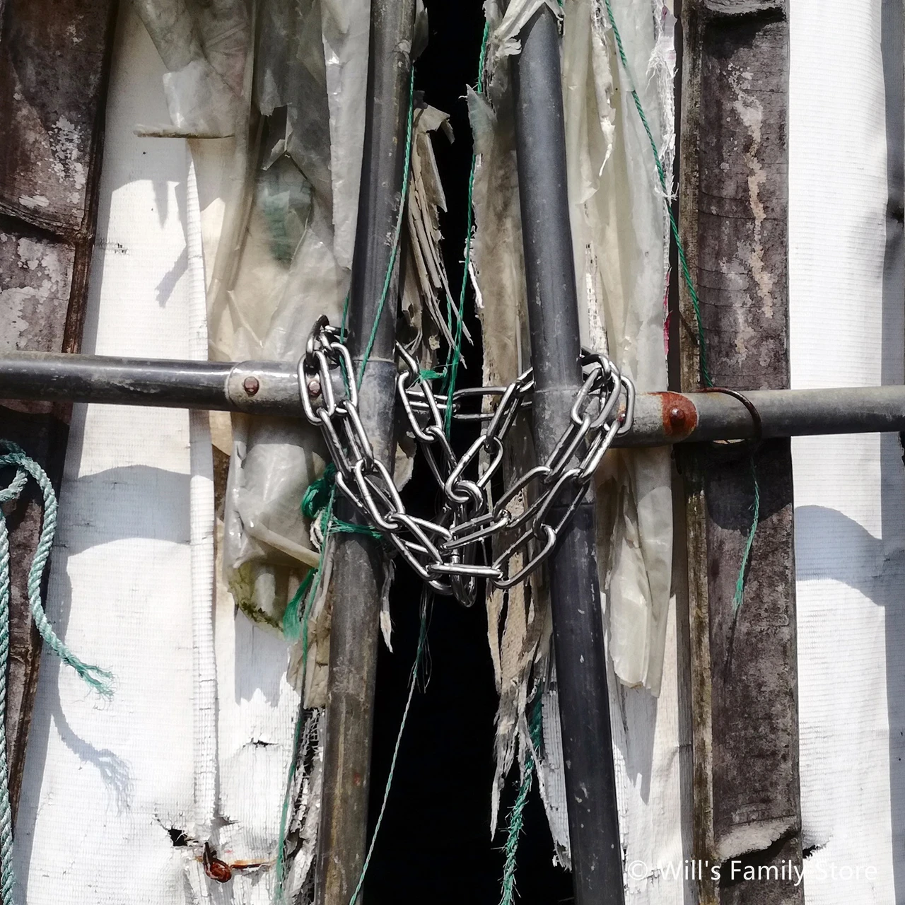 Chain Stalling 2 feet Stainless Steel Gate Chain with Carabiners Max 660 Pounds for ...