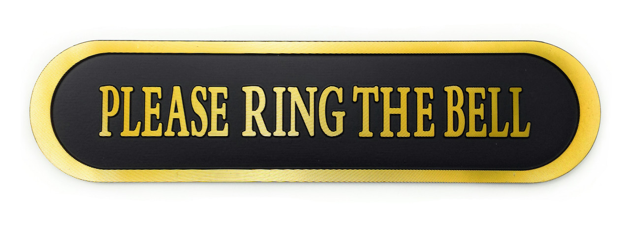 PLEASE RING BELL FOR ASSISTANCE Sign - Ivory / Dark Brown - Medium -  Walmart.com