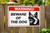 beware of the dog sign, warning beware of dog, dog warning sign, guard dog sign, aggressive dog sign, aluminum warning sign, no trespassing sign, home security sign, 12x8 dog sign, yard security warning sign