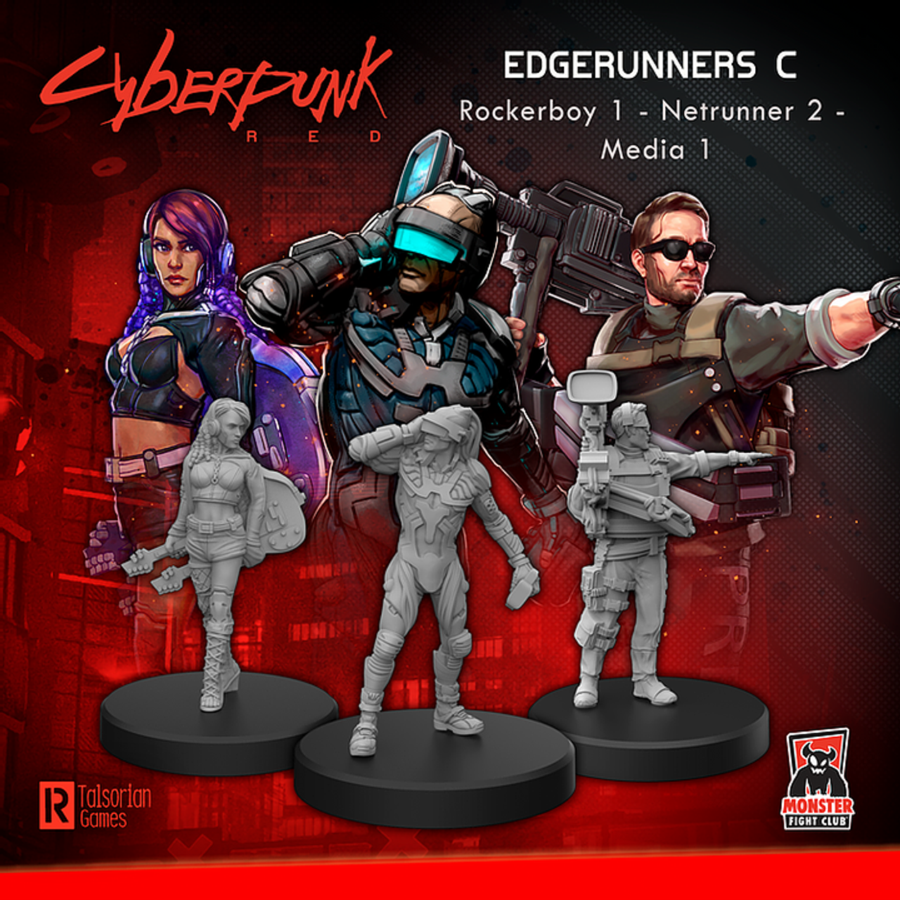 Cyberpunk Red Miniatures Review - Team Monster Set - Must Contain Minis