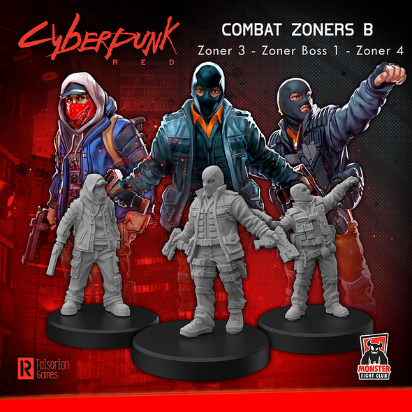 Cyberpunk RED Miniatures - Combat Zoners B