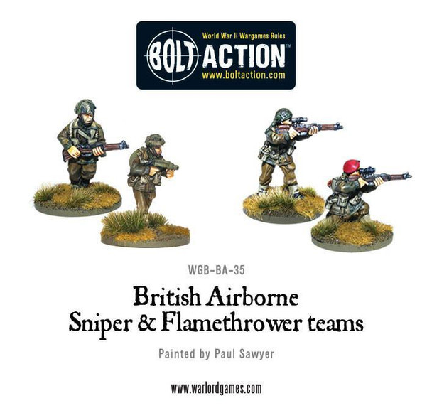 British Airborne Flamethrower and Teams