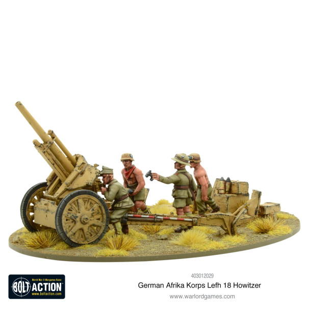 Afrika Korps LeFH 18 10.5co Medium Artillery