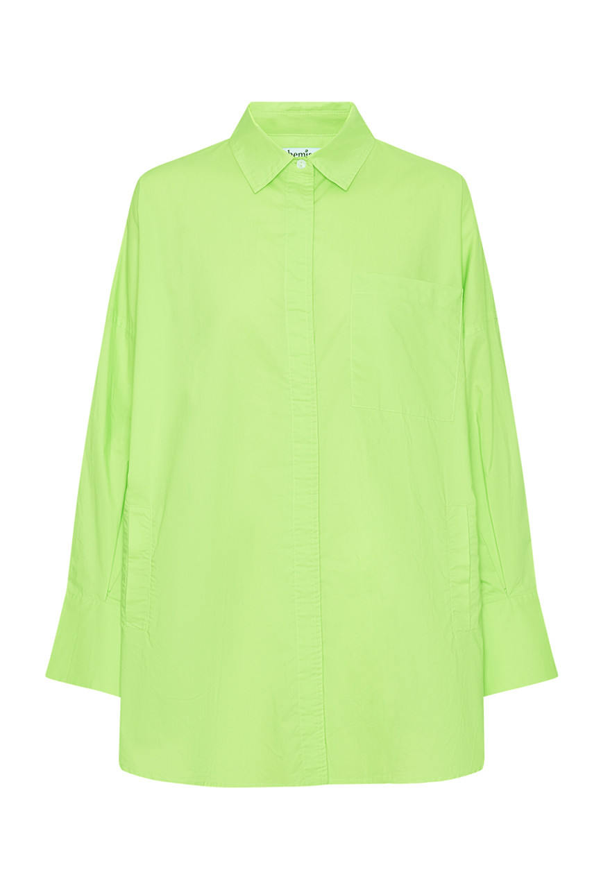 Oversized Shirt In Lime | Bohemian Traders