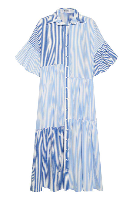 BOHEMIAN MULTICOLOR STRIPED DRESS