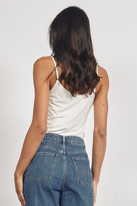Shoestring Cami Tank in White