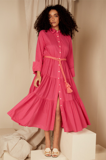 Twist Rope Belt In Guava Twist Rope Belt In Guava