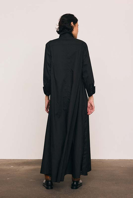 Opera Shirt Dress in Black