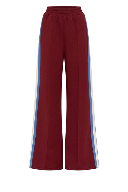 Track Pant in Burgundy