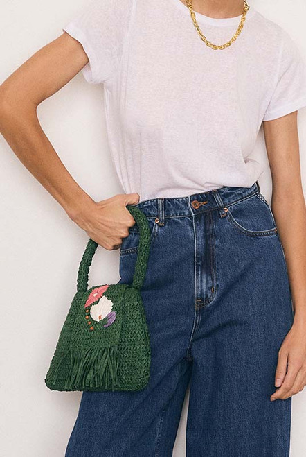 DENIM HIGH WAIST JEAN IN MID BLUE