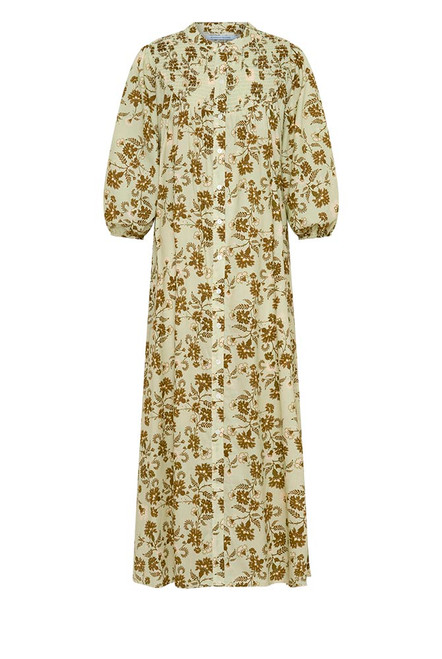 Archer Smock Midi Dress in Olive
