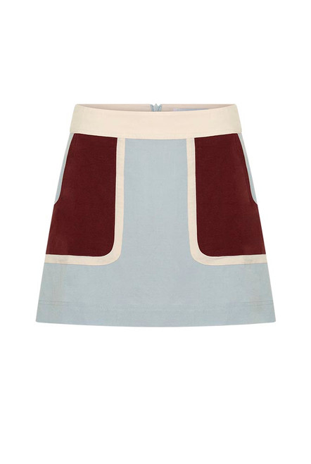 Block Shift Mini Skirt in Spliced