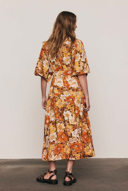 Blair Shirt Dress in Rust
