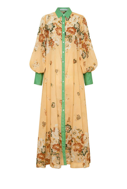 Blair Billow Sleeve Shirt Dress in Multi