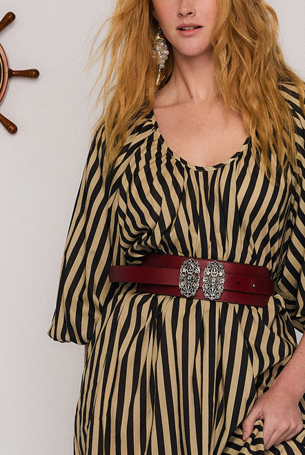 Belle Smock Maxi Dress in Stripe
