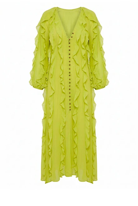 Sunray Maxi Dress in Citrus