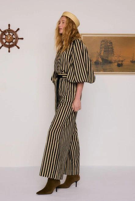 Belle Baggy Pant in Stripe