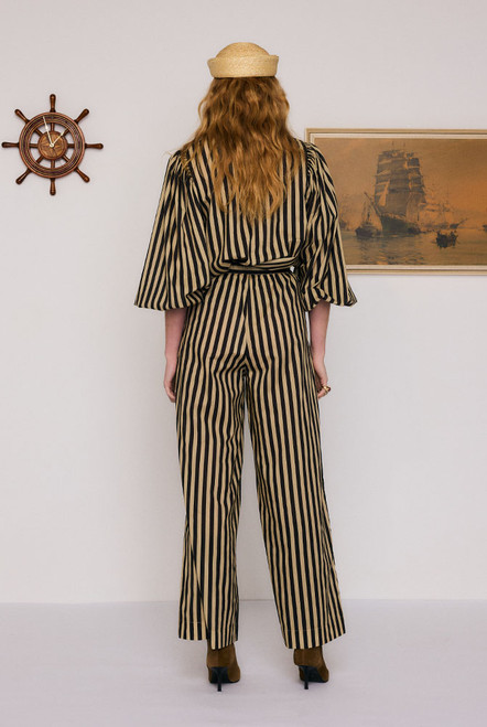 Belle Baggy Pant in Stripe