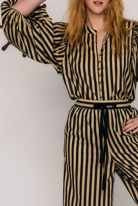 Belle Baggy Pant in Stripe
