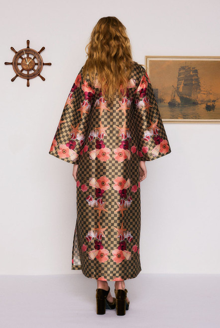 Prudence Shift Maxi Dress in Olive