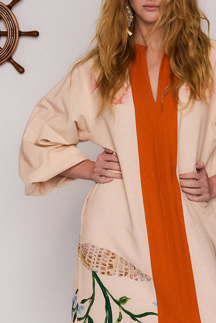Prudence Oversized Kaftan in Cream