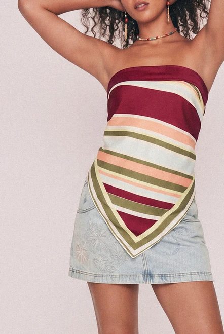 Isla Stripe Scarf in Stripe