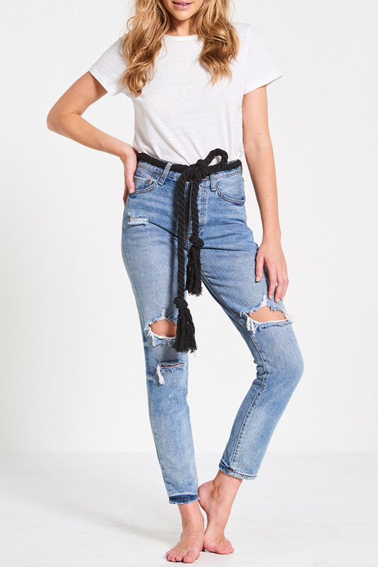 Rope Belt in Black Online | Bohemian 