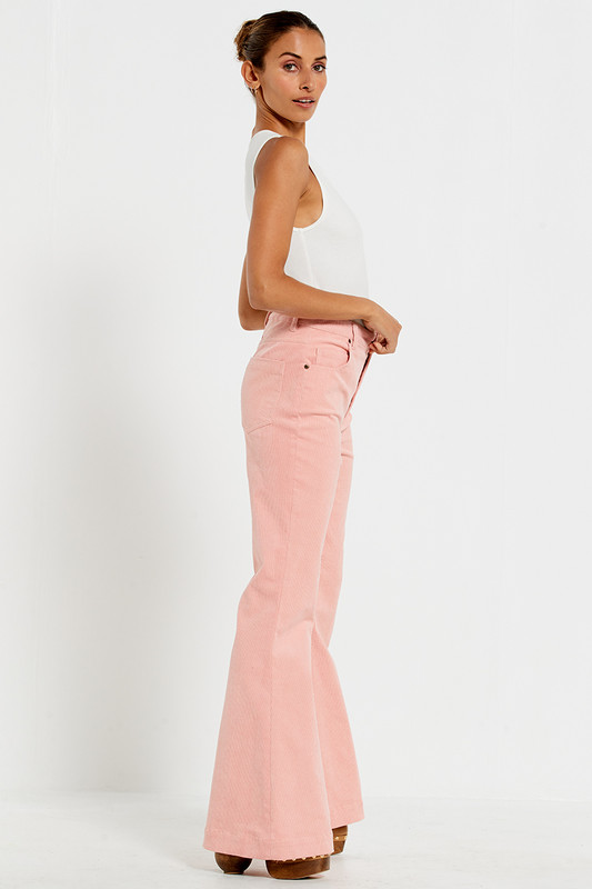 5 Pocket Corduroy Jean in Pastel Pink