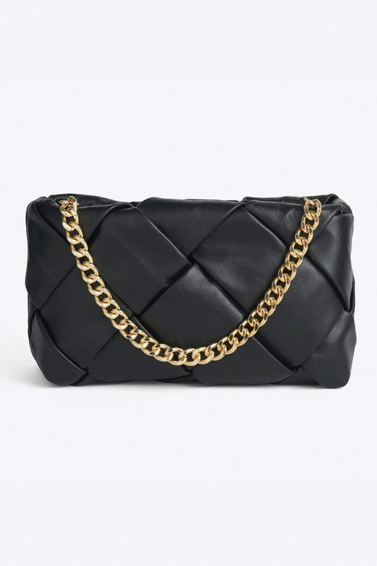 Gabrielle Bag In Black Italian Leather by Vestirsi