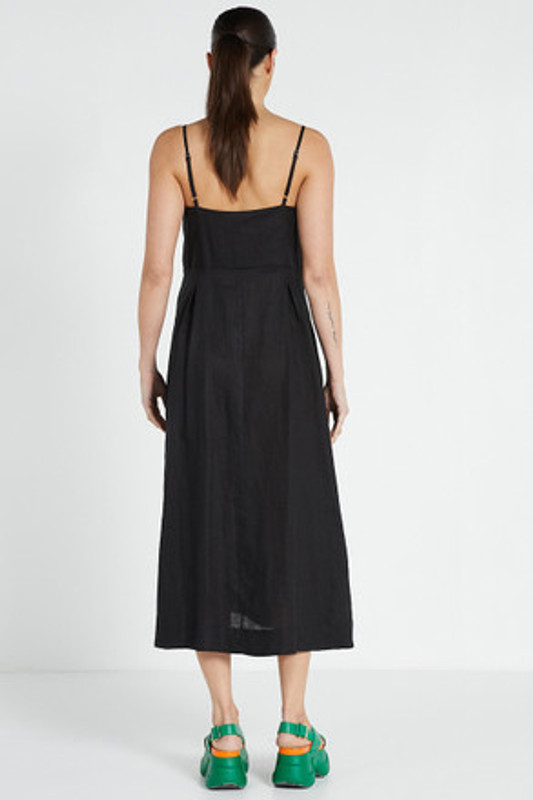 Jade Cowl Neck Backless Maxi Dress - Black - MESHKI U.S