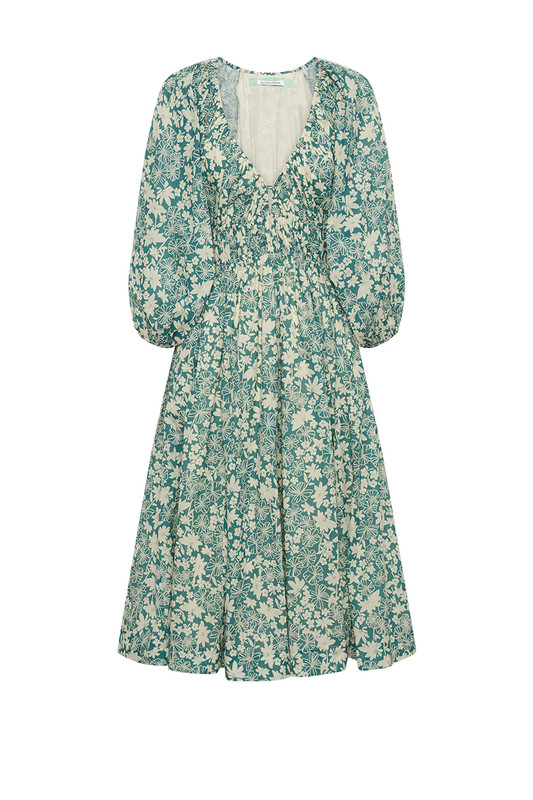 This Bohemian Traders midi dress is so chic and timeless, you'll turn to it for years to come. It's made from posey printed cotton in an a-line silhouette with romantic balloon sleeves - the lightweight fabric really enhances the floaty shape. Wear yours with simple sandals and a basket bag.